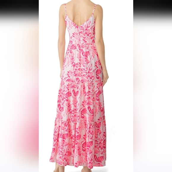 EUC Lilly Pulitzer Melody Maxi Dress  PINK Size 4 - Picture 2 of 15